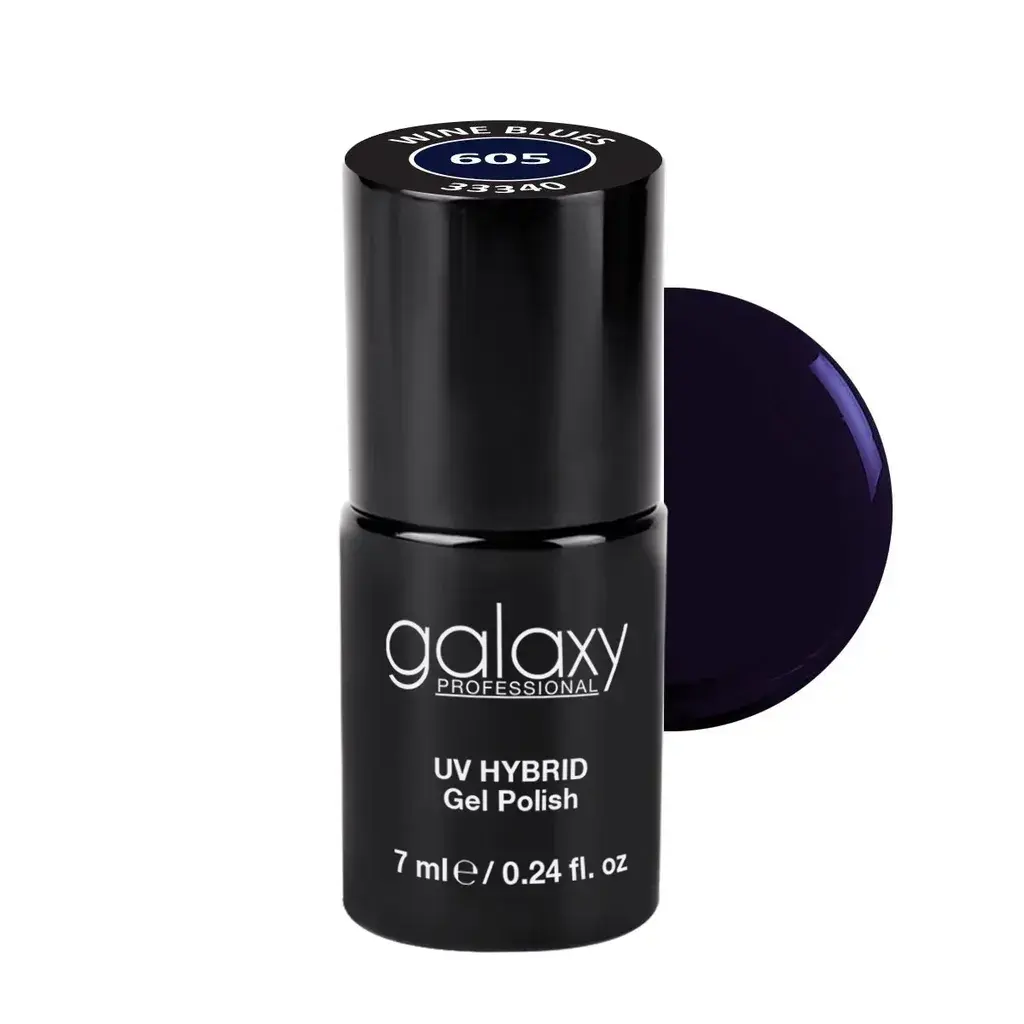 Galaxy Professional Trajni Lak Za Nokte Uv/Led Hybrid 7Ml - Wine Blues S605
