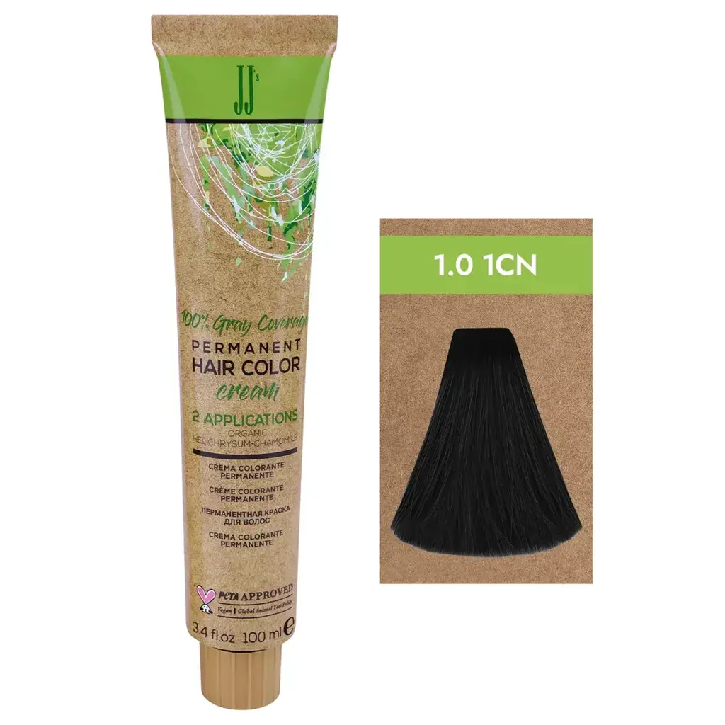 Jj Farba Za Kosu "S Gray Coverage 100Ml - 1.0-1Cn Prirodna Hladna Crna