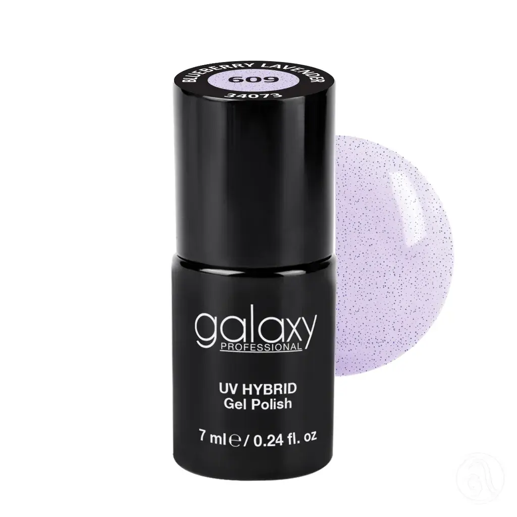 Galaxy Professional Trajni Lak Za Nokte Uv/Led Hybrid 7Ml - Blueberry Lavender S609
