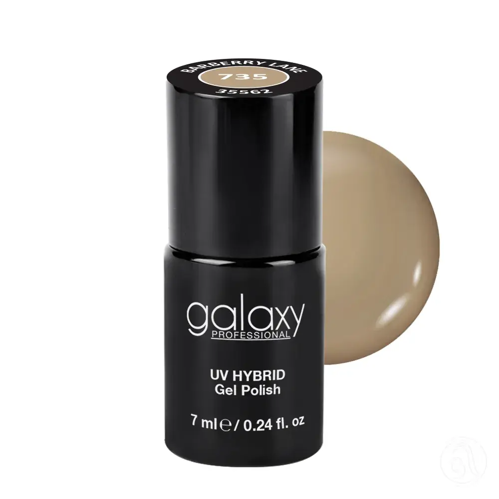 Galaxy Professional Trajni Lak Za Nokte Uv/Led Hybrid 7Ml - Barberry Lane S735