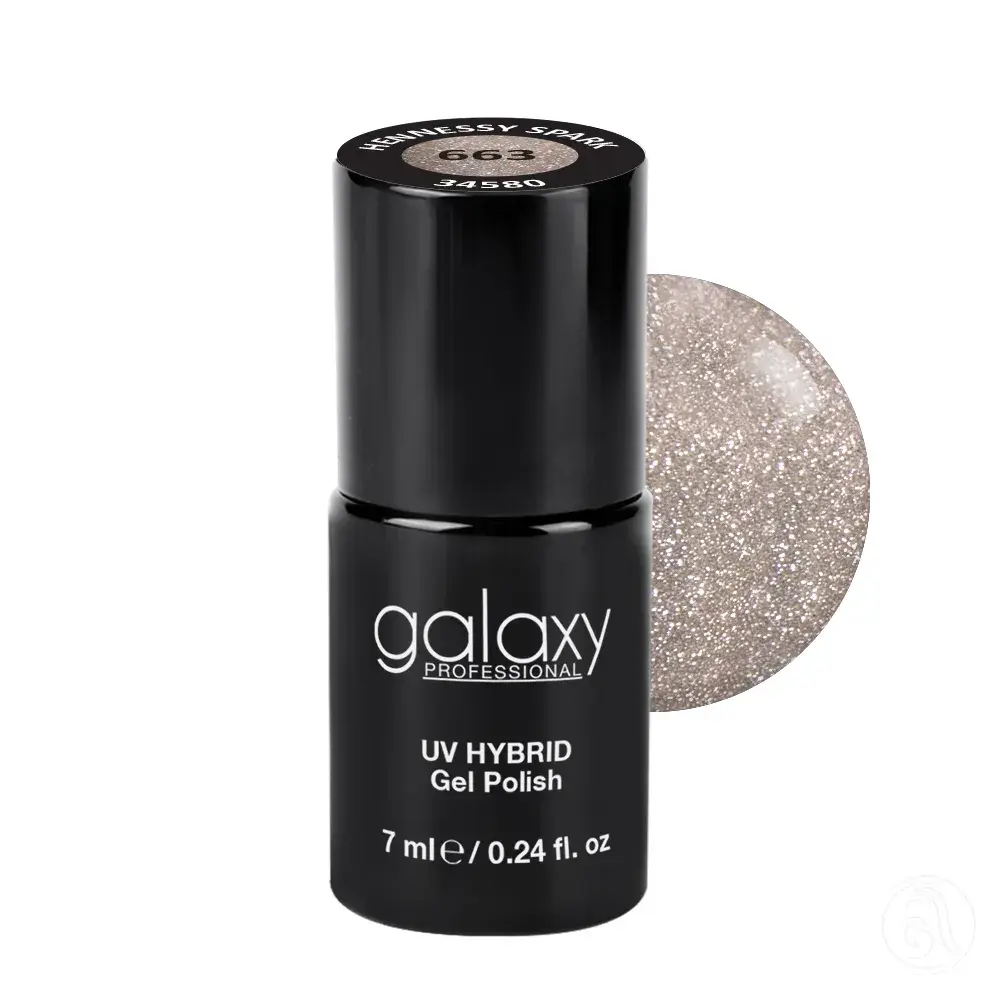 Galaxy Professional Trajni Lak Za Nokte Uv/Led Hybrid 7Ml - Hennessy Spark S663
