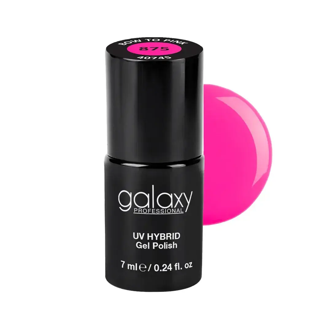 Galaxy Professional Trajni Lak Za Nokte Uv/Led Hybrid 7Ml - Bow To Pink S875