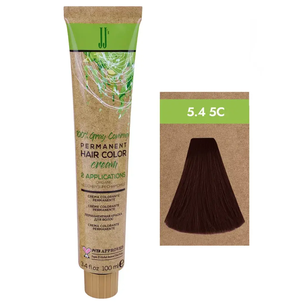 Jj Farba Za Kosu "S Gray Coverage 100Ml - 5.4-5C Bakarna Svetlobraon