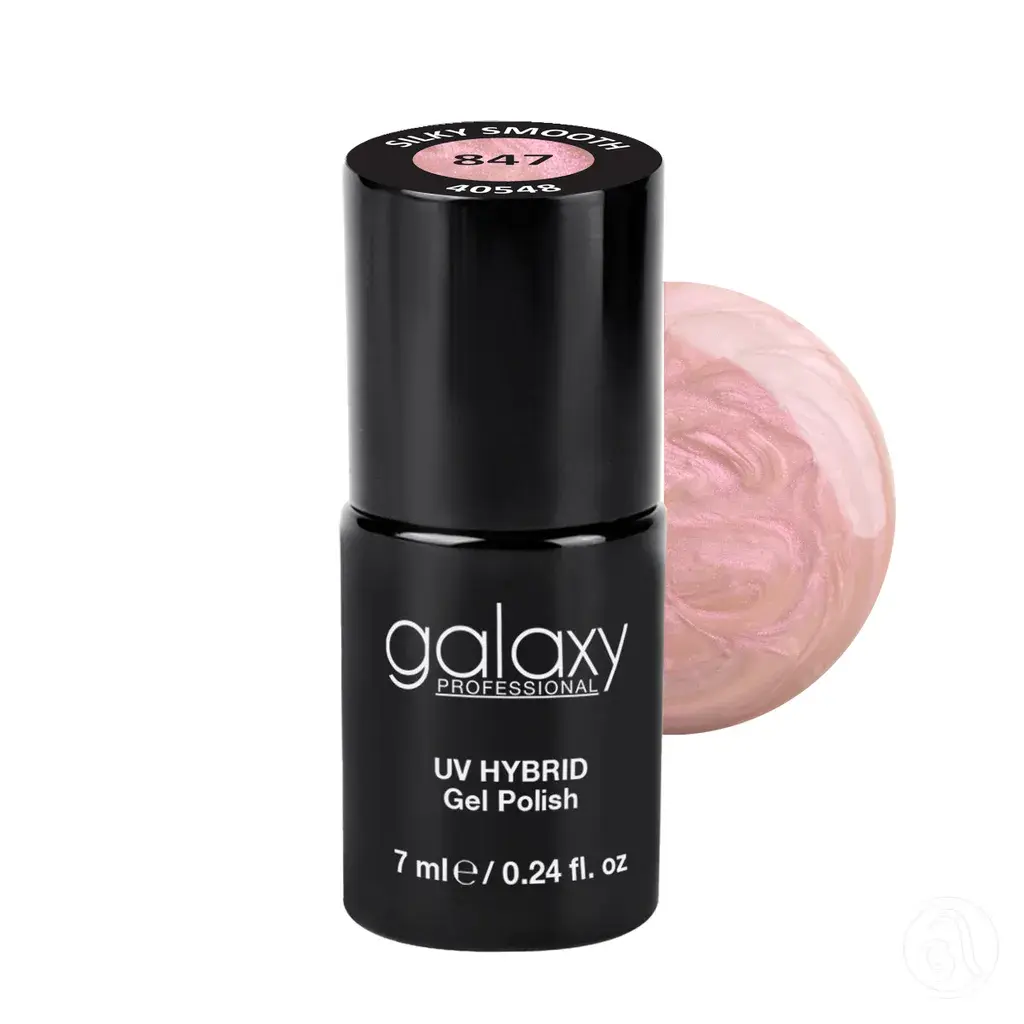 Galaxy Professional Trajni Lak Za Nokte Uv/Led Hybrid 7Ml - Silky Smooth S847