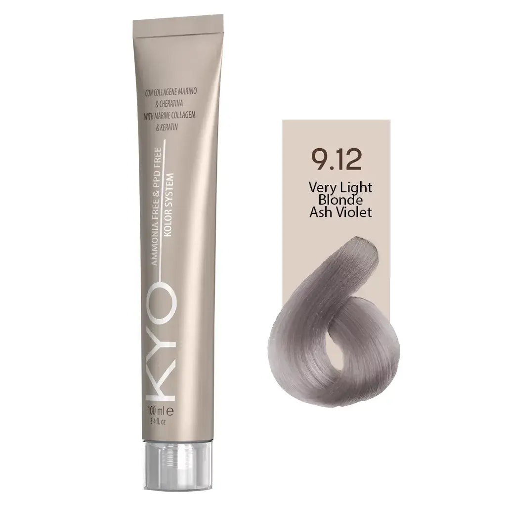 Kyo Farba Za Kosu Bez Amonijaka  100Ml - Veoma Svetloplava Pepeljasto Ljubičasta 9.12