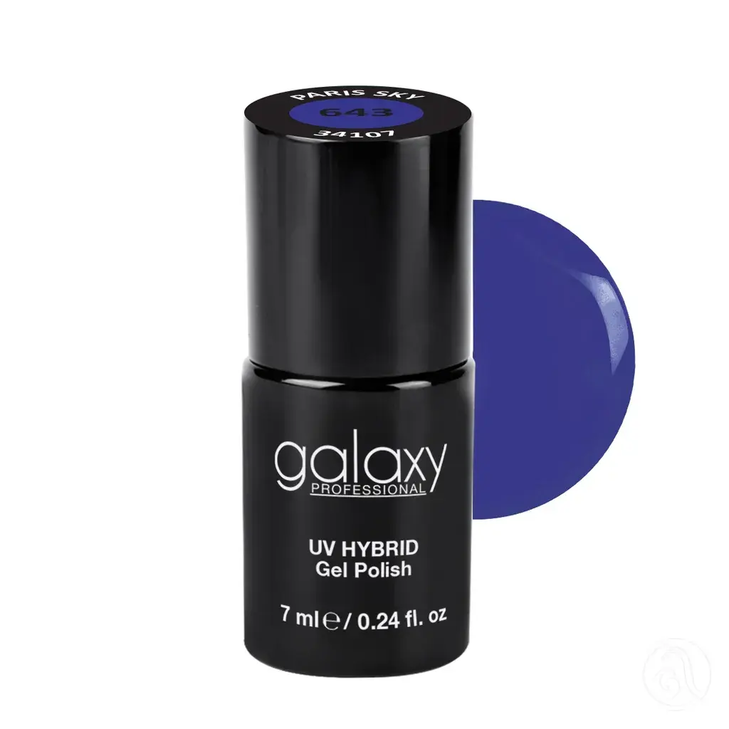Galaxy Professional Trajni Lak Za Nokte Uv/Led Hybrid 7Ml - Paris Sky S643