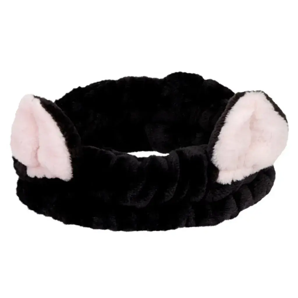 Cala Plišana Traka Za Kosu - Black Cat