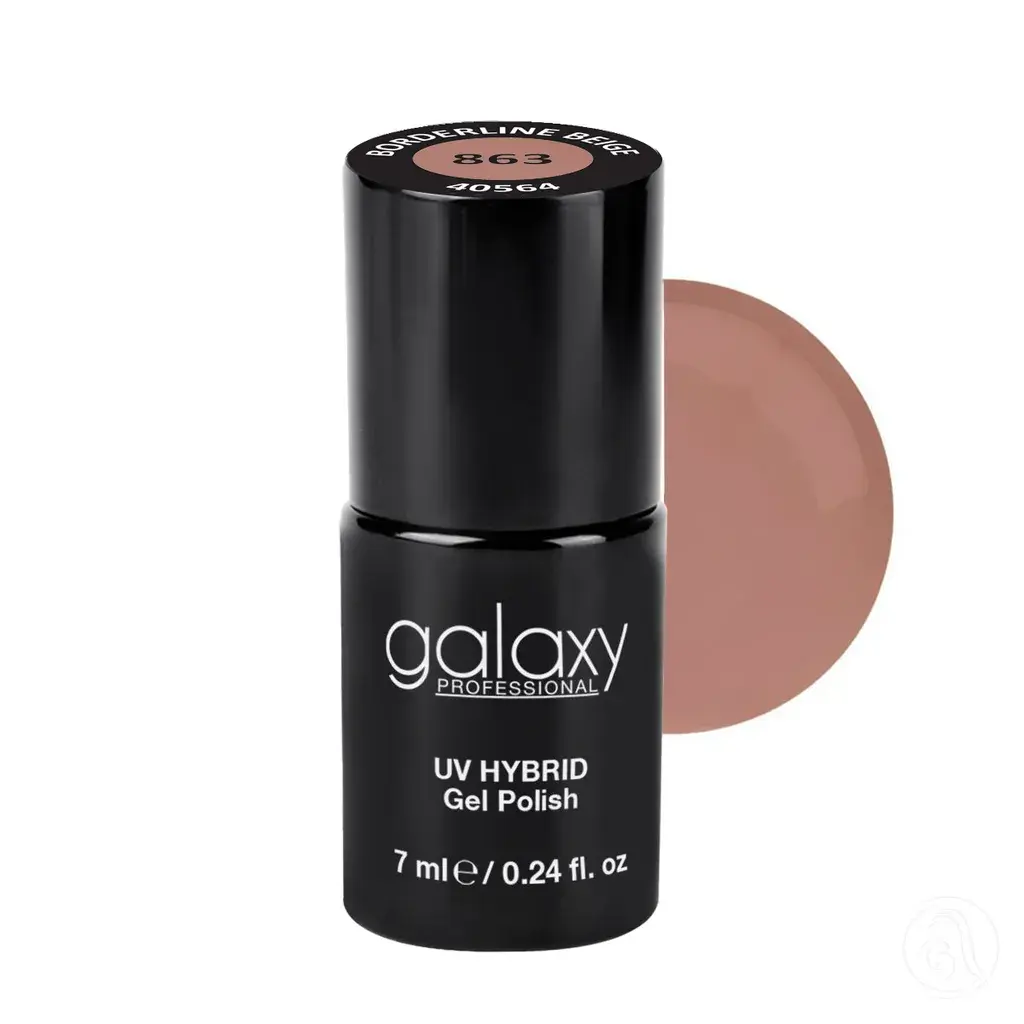 Galaxy Professional Trajni Lak Za Nokte Uv/Led Hybrid 7Ml - Borderline Beige S863