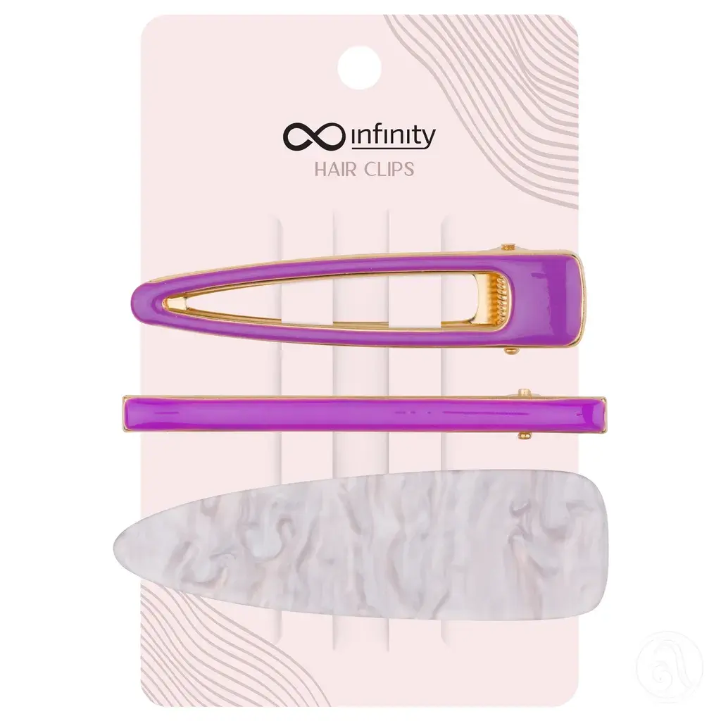 Infinity Šnale Za Kosu  Inf332 Ljubičaste 3/1