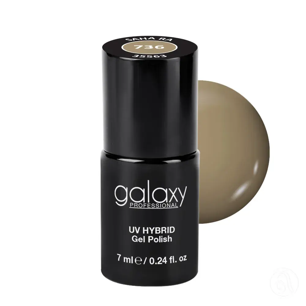 Galaxy Professional Trajni Lak Za Nokte Uv/Led Hybrid 7Ml - Sahara Ra S736
