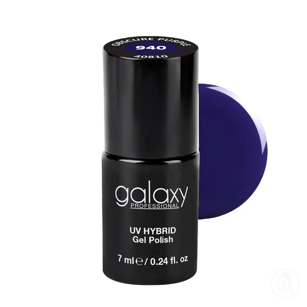Galaxy Professional Trajni Lak Za Nokte Uv/Led Hybrid 7Ml - Obscure Purple S940