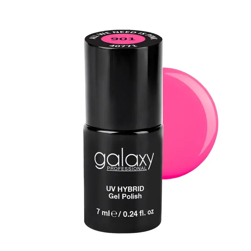 Galaxy Professional Trajni Lak Za Nokte Uv/Led Hybrid 7Ml - All We Need Is Pink S901