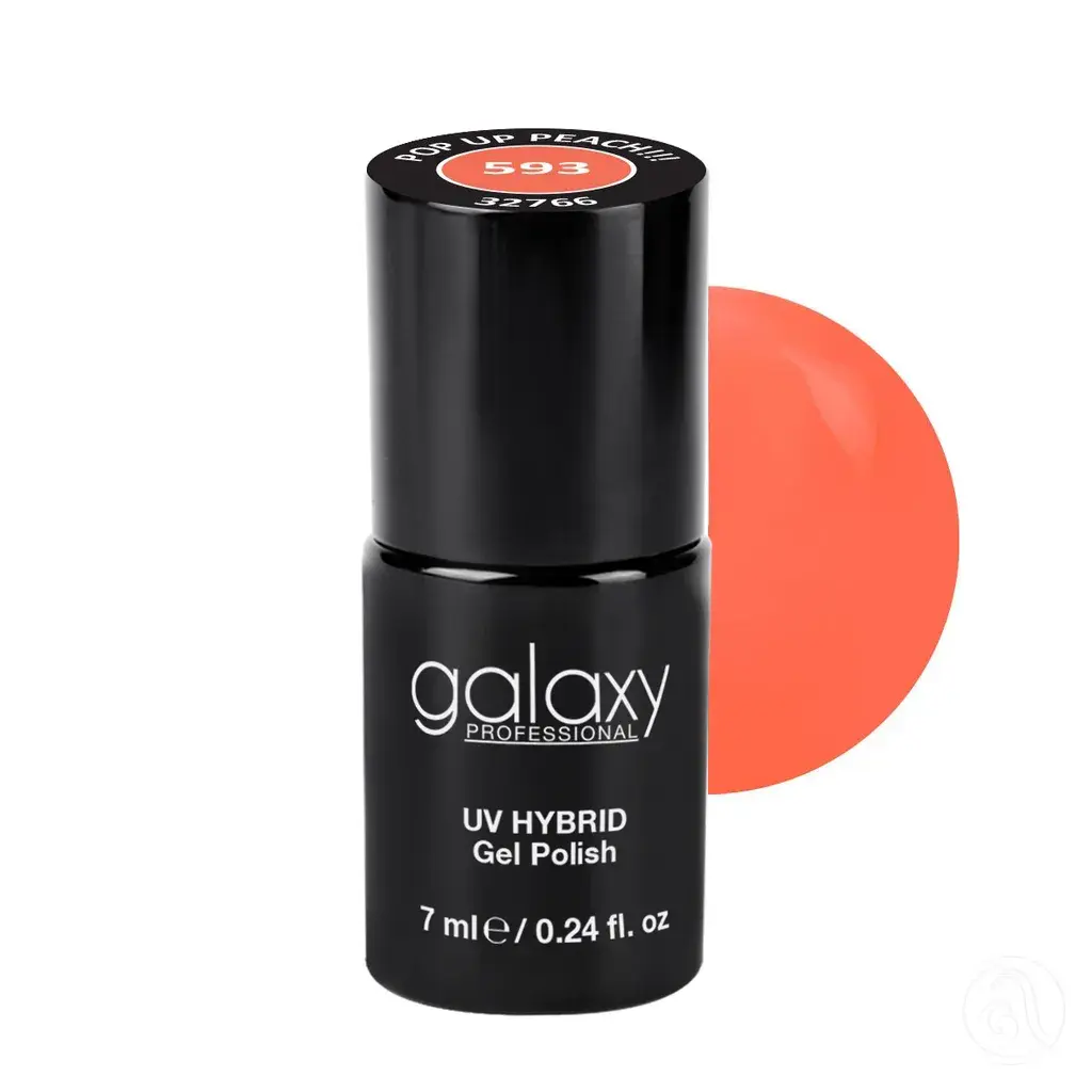 Galaxy Professional Trajni Lak Za Nokte Uv/Led Hybrid 7Ml - Pop Up Peach!!! S593