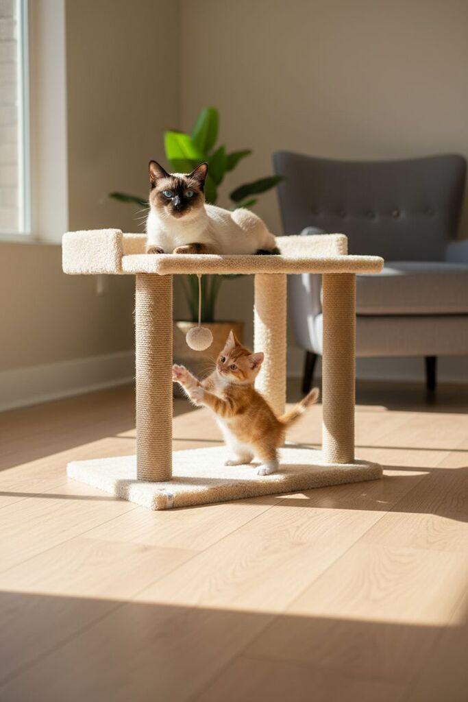 Grebalica za mačke Paws & Whiskers Liya, bež