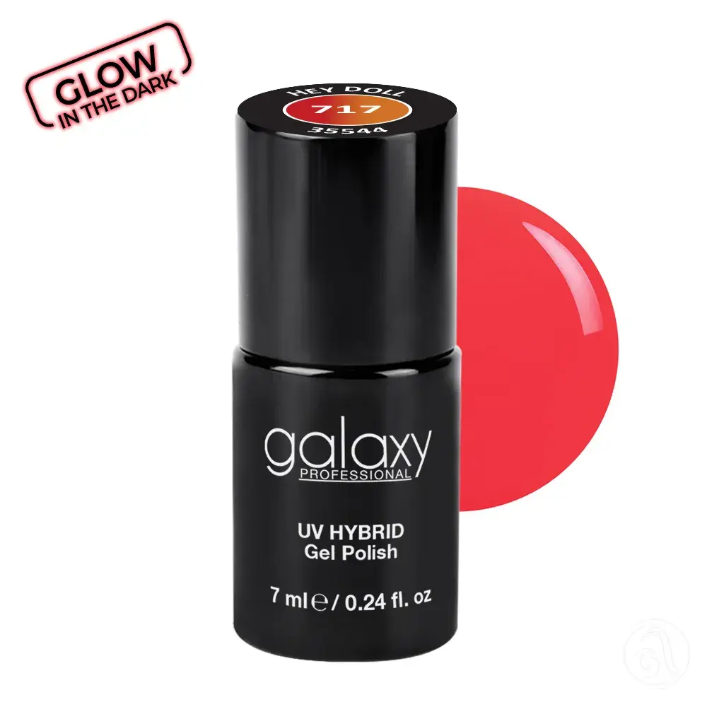 Galaxy Professional Trajni Lak Za Nokte Uv/Led Hybrid 7Ml - Hey Doll S717
