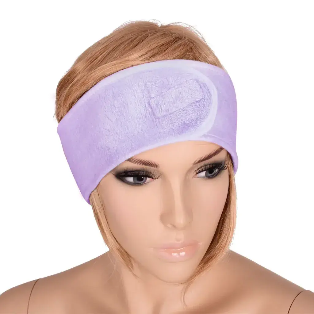 Spa Natural Traka Za Kosu Sa Čičkom - Mikrofiber - Svetloljubičasta