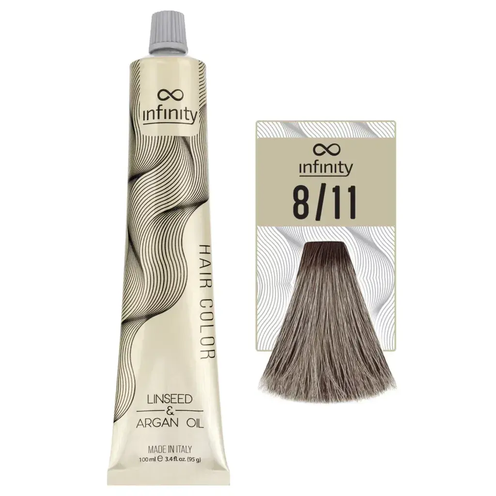 Infinity Farba Za Kosu  100Ml - Intenzivno Pepeljasta Prirodna Plava 8/11