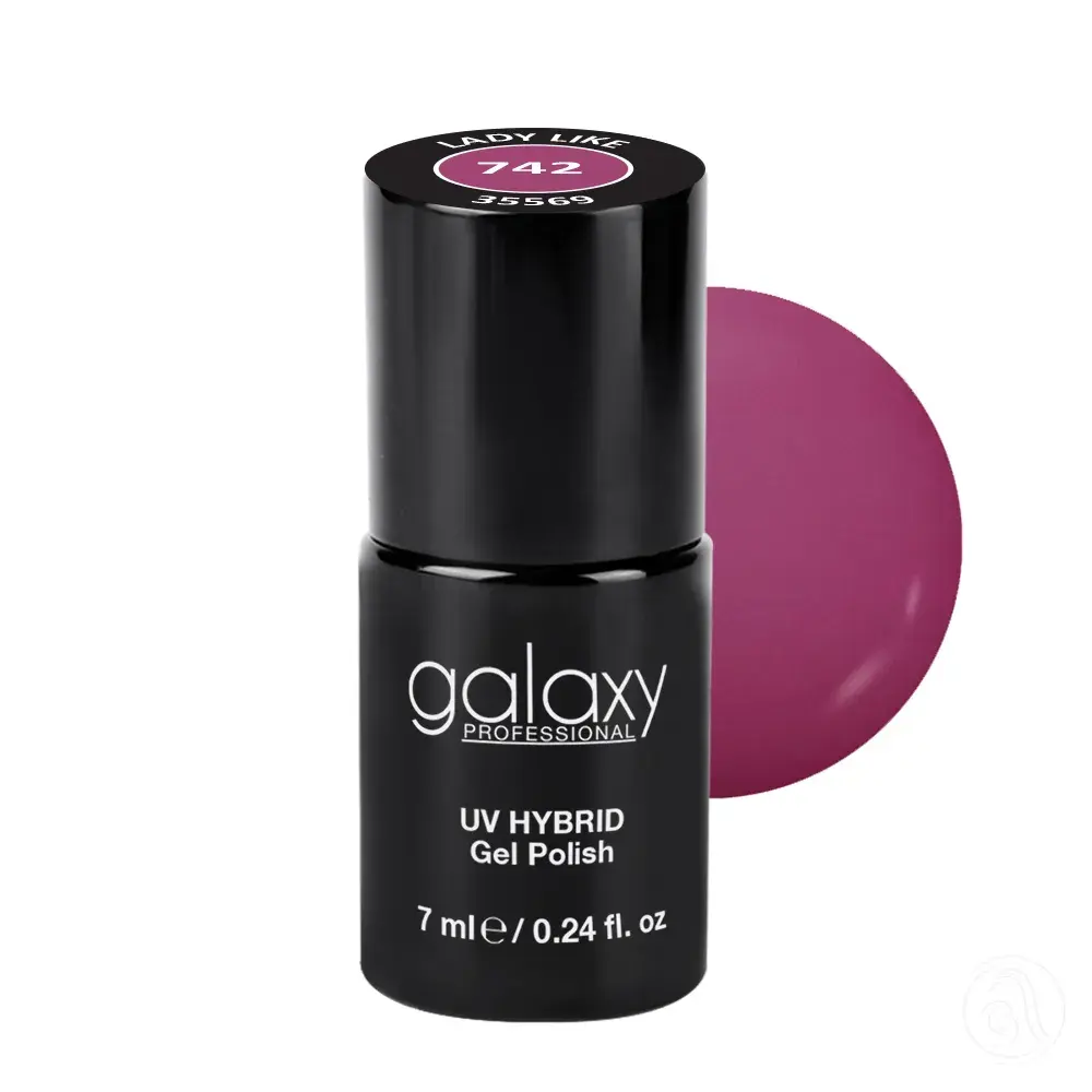 Galaxy Professional Trajni Lak Za Nokte Uv/Led Hybrid 7Ml - Lady Like S742