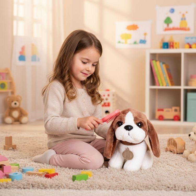 Eco Toys Plišana igračka za djecu štene Begle