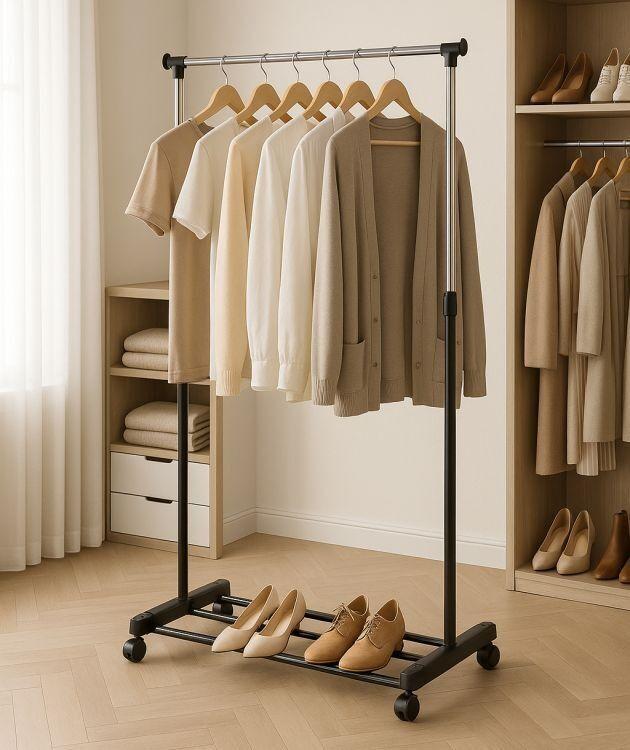 ModernHome Univerzalni stalak za odjeću s podesivom visinom i kotačima
