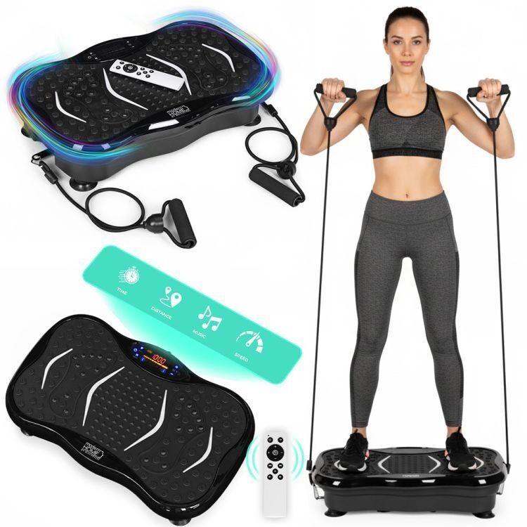 ModernHome anticelulitna vibrirajuća masažna platforma sa ekspanderima i daljinskim upravljačem