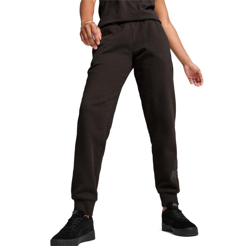 Puma Ženski donji dio trenerke Ess+ Animal Pants Fl, Crni