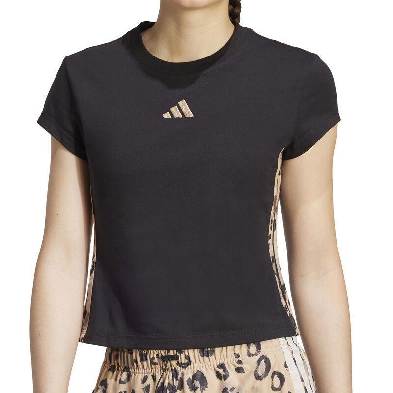 Adidas Ženska majica W AOP Tee, Crna