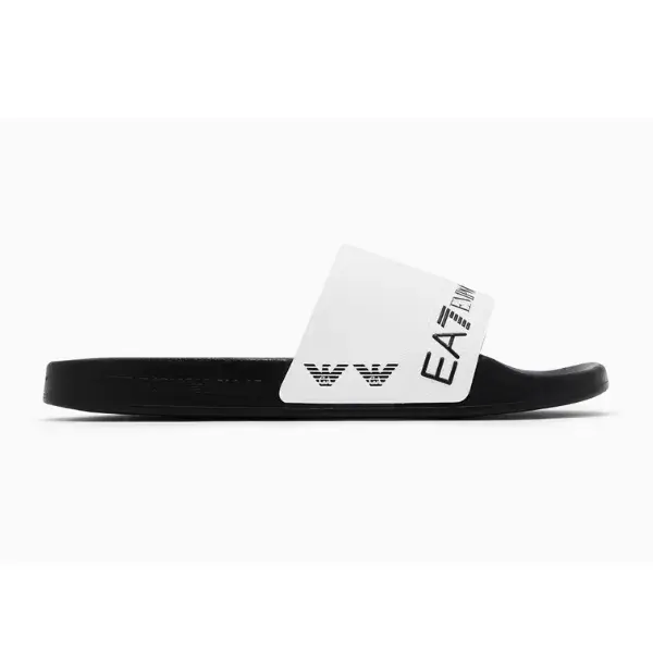 Emporio Armani Ženske papuče Water Sports Tape Slide, Bele