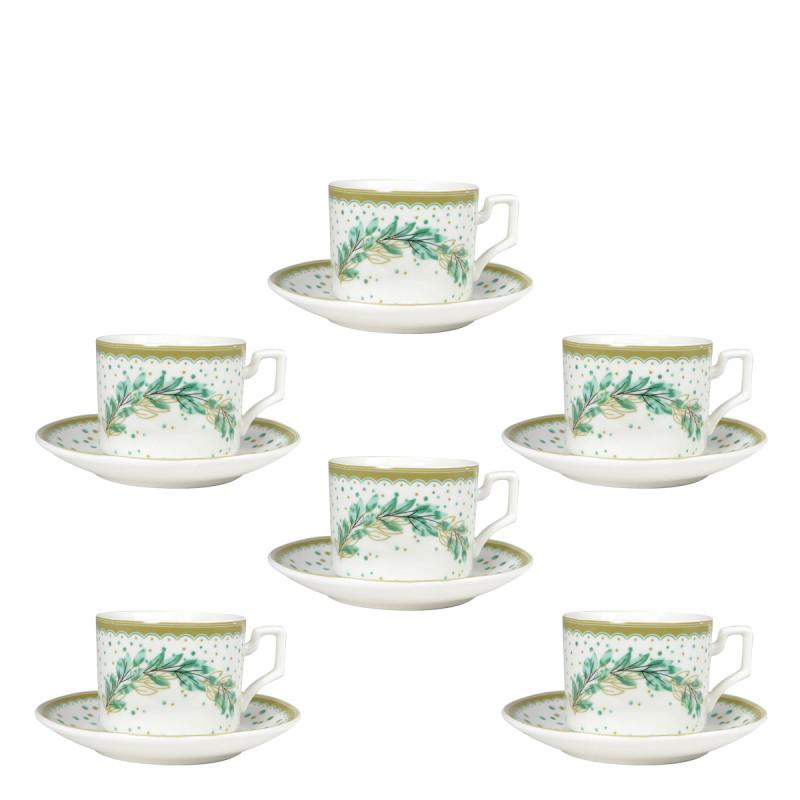 Sigma set šoljica 6/1 GREEN LINE, Šarena