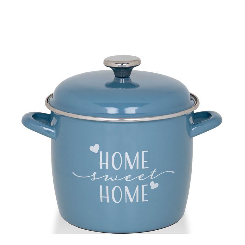 Metalac lonac HOME SWEET HOME 20cm/5,1lit, Plava