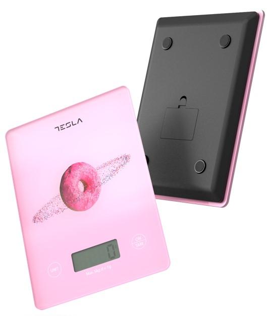 Tesla Ks101P Kuhinjska Vaga, Kapacitet 5Kg, Pink, Roze