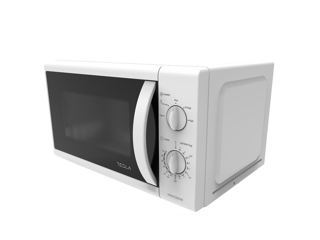 Tesla Mw2030Mw Mikrotalasna Pećnica, 20L, 700W, Mehaničke Komande, 5 Nivoa Snage, Bijela