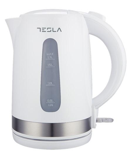 Tesla Kt200Wx Ketler, 2200W, Kapacitet 1.7 L, Zaštita Od Pregrijavanja, Bijela-Inox, Bijela