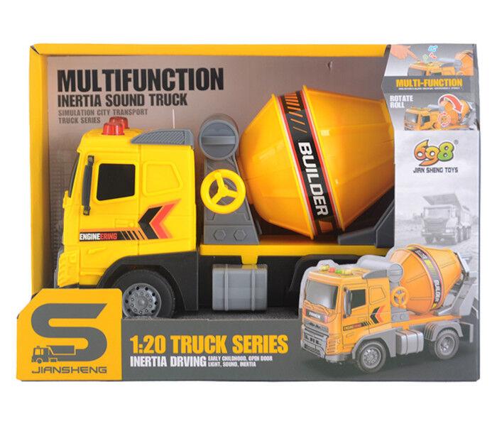 Igračka za djecu Kamion mješalica sa svjetlom i zvukom, Žuti