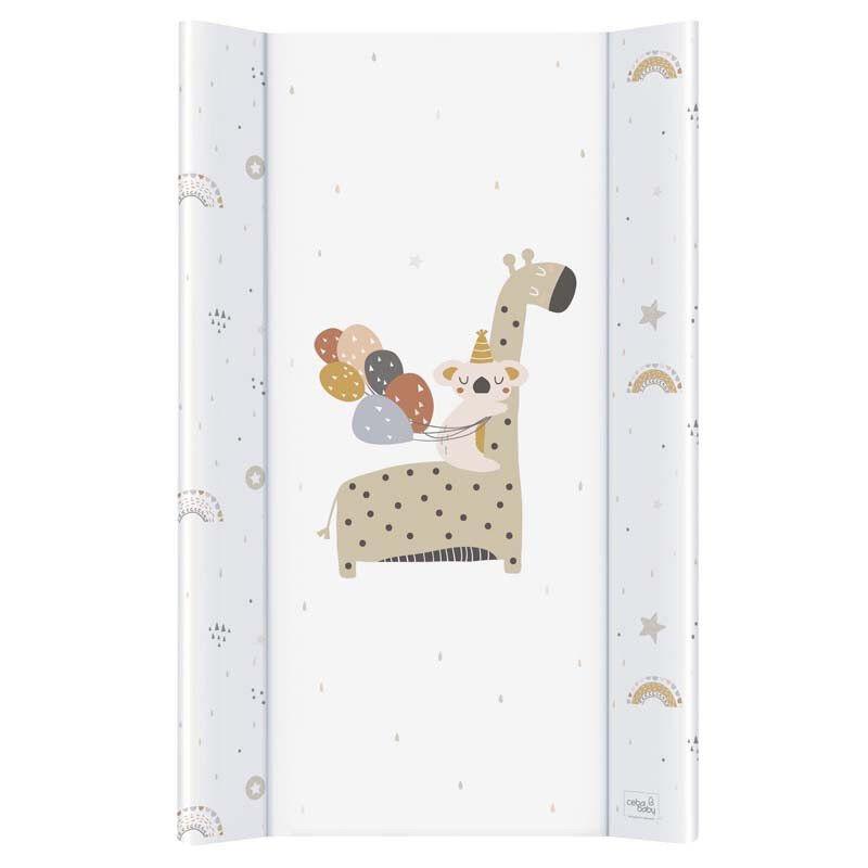 Podloga za presvlačenje beba Žirafa, Bijela