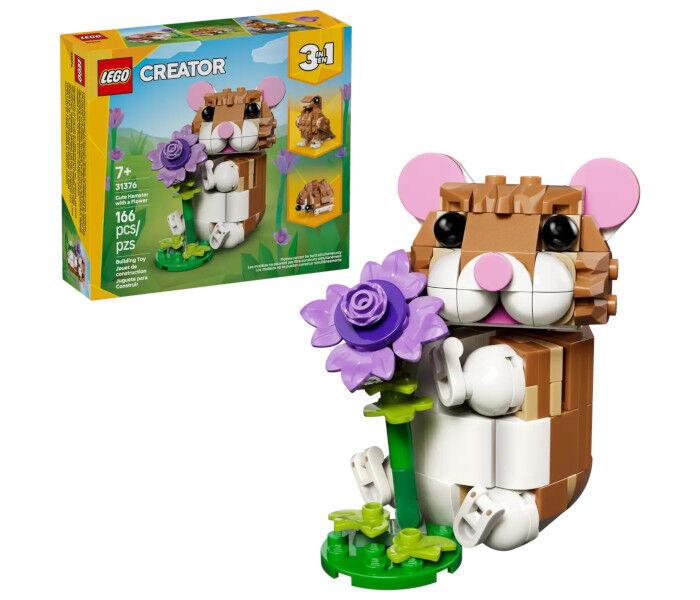 Lego kocke Cute Hamster with a Flower Creator