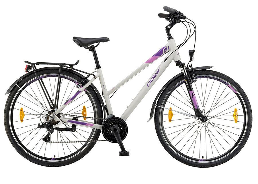 Polar Ženski bicikl Athena Fs 28 City L, Ljubičasto-bijeli