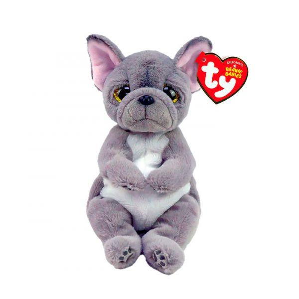 Igračka Ty Pliš sivi pas 24cm, medium