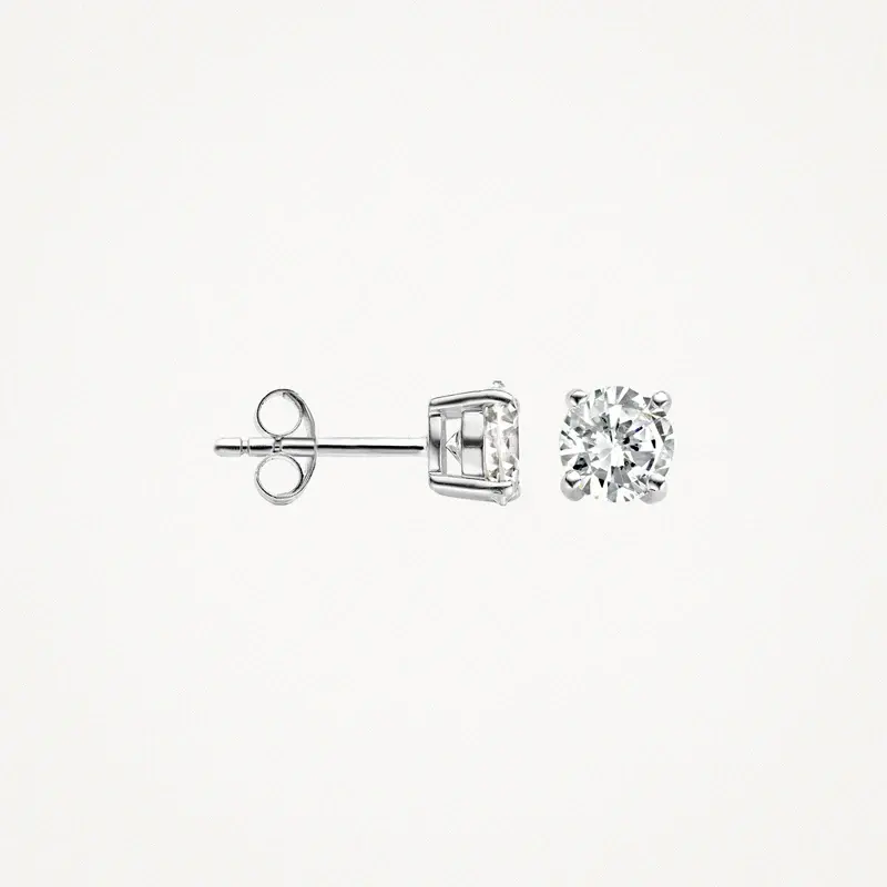 Blush minđuše 7014WZI - 14kt bijelo zlato sa cirkonom