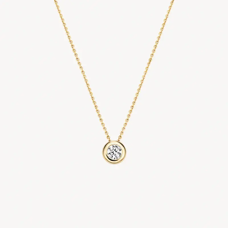 Blush ogrlica 3052YZI 14kt žuto zlato sa cirkonom