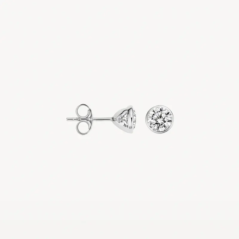 Blush minđuše 7258WZI - 14kt bijelo zlato sa cirkonom