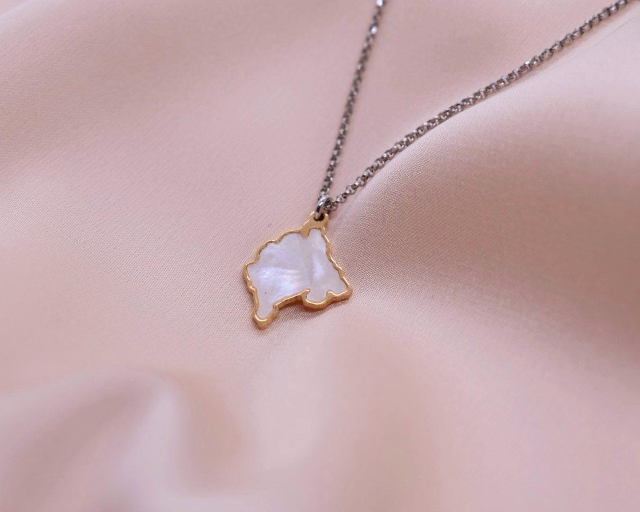 Dameo Ogrlica Montenegro Mother of Pearl - srebro 925 sa pozlatom