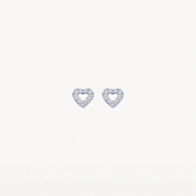 Blush minđuše 7299WZI - 14kt bijelo zlato sa cirkonima