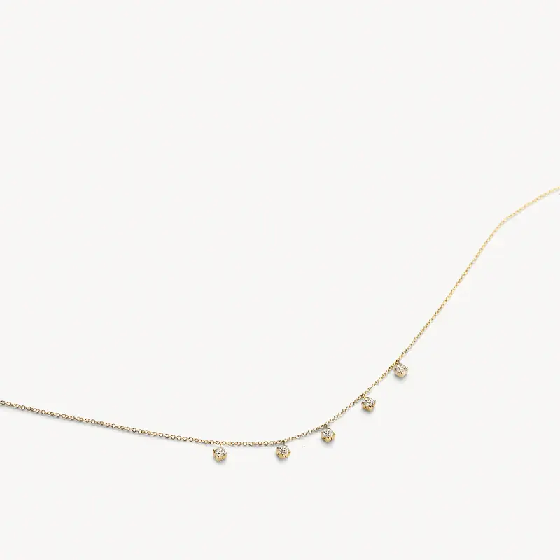 Blush ogrlica 3157YZI 14kt žuto zlato sa cirkonima