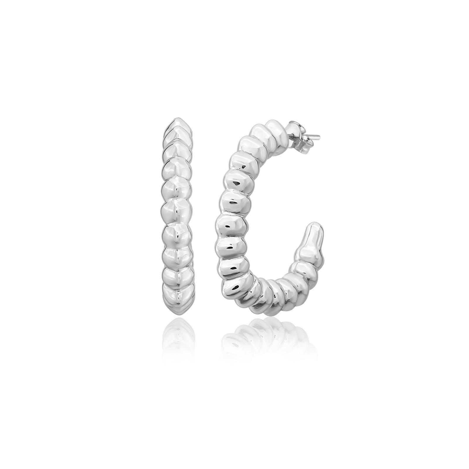 Dameo Minđuše Drama Hoop - srebro 925