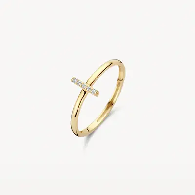 Blush prsten 1252YZI - 52 14kt žuto zlato sa cirkonima