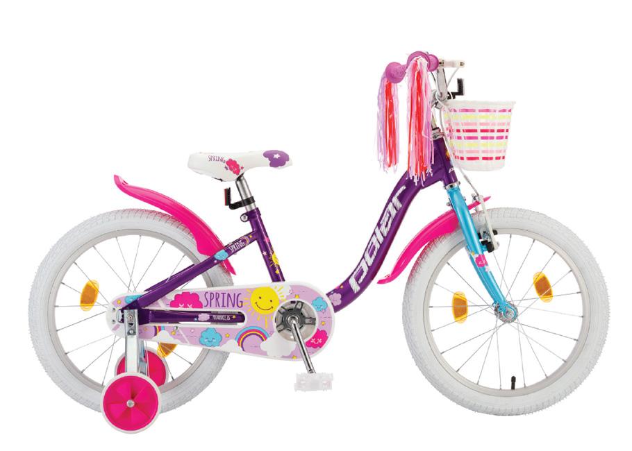 Polar Bicikl za djevojčice Junior, 18", Ljubičasti