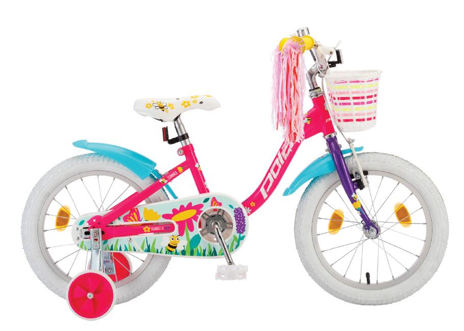 Polar Bicikl za djevojčice Junior, 16", Crveni