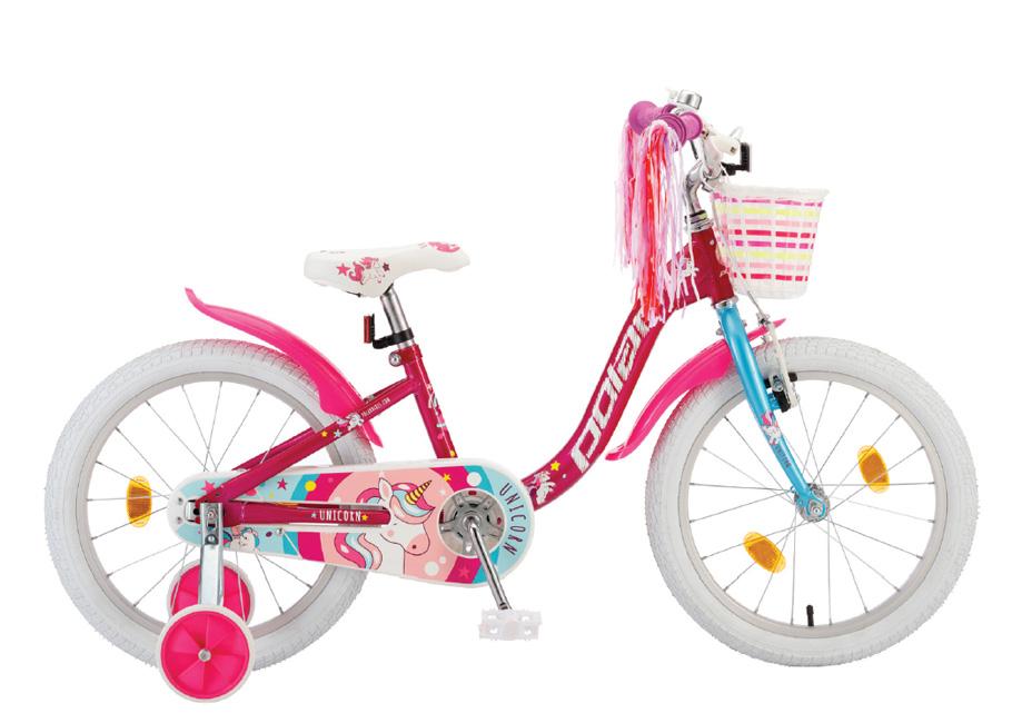 Polar Bicikl za djevojčice Junior, 18", Crveni