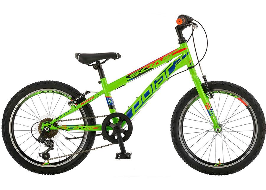 Polar Bicikl za dječake Sonic, 20", Zelenonarandžasti